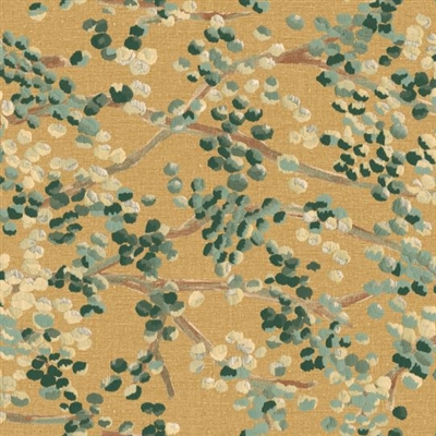 Elitis Lins Brodes Milos VP 955 05. Dijion yellow cherry blossom